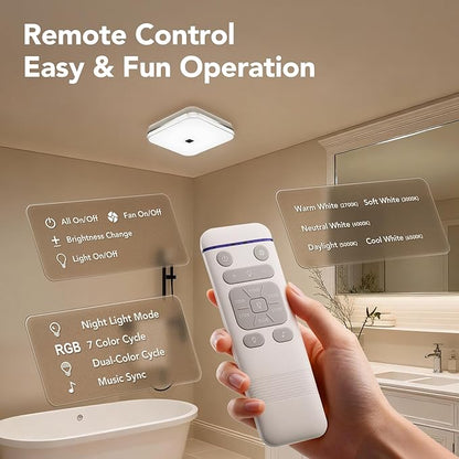 OREiN Matter Smart Bathroom Exhaust Fan - Image 9