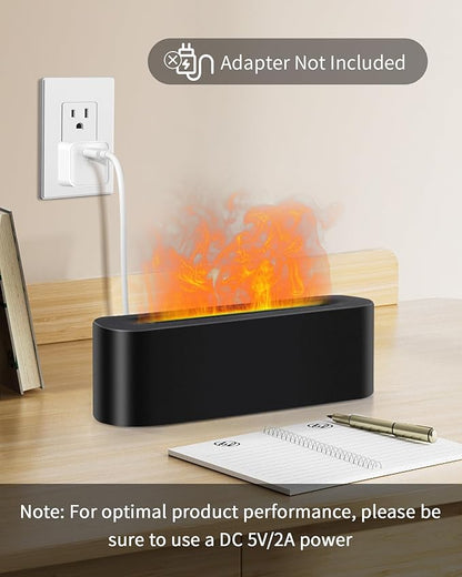 Essential Oil Diffuser with Fireplace Flame, Ultrasonic Cool Mist Humidifier - Image 7