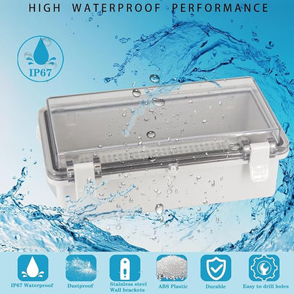 Waterproof Outdoor Electrical Box Junction Box Weatherproof IP67 ABS Plastic - Image 2