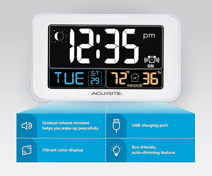 AcuRite Intelli-Time Digital Alarm Clock - Image 3