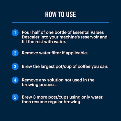 Essential Vales Descaling Solution Coffee Machine Descaler Cleaner - Image 5