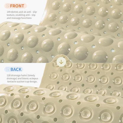 Anti-Slip Bathtub Shower mat, 27.5×14.5（Approximately 70×37cm） inch Soft - Image 2