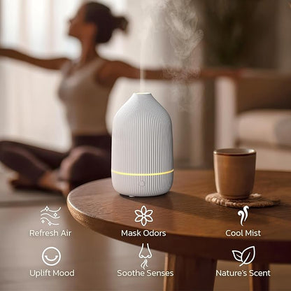 Essential Oil Diffuser, 100ml Aromatherapy Diffuser, Mini Ultrasonic Diffuser - Image 5