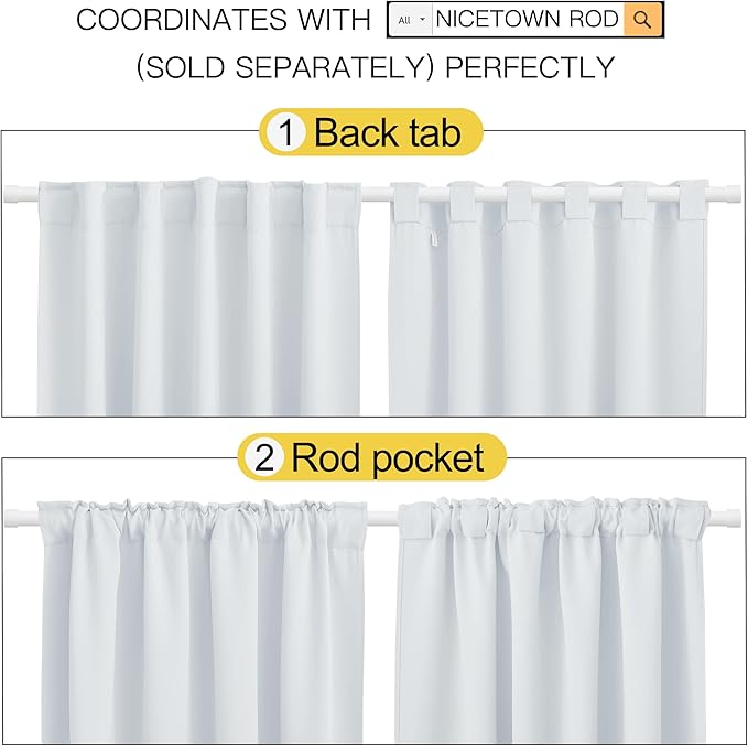 NICETOWN Living Room Darkening Curtain Panels - Image 3