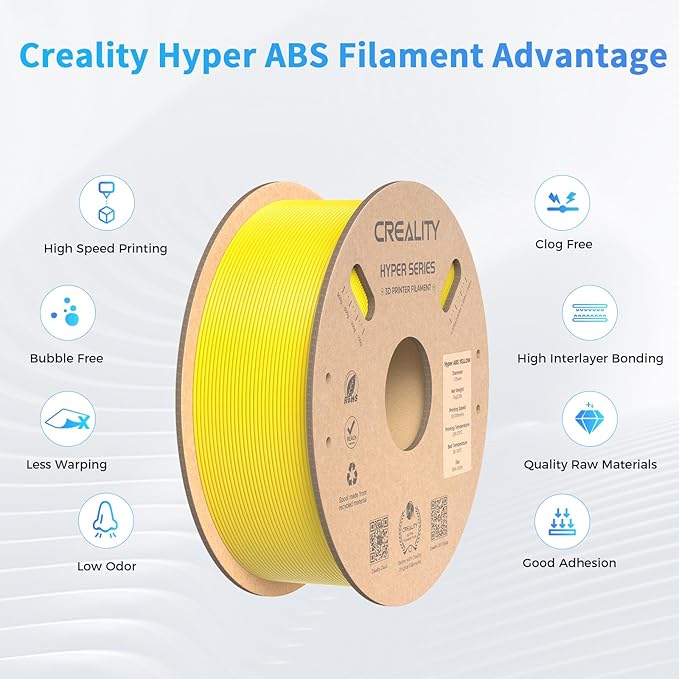 Creality Hyper ABS Filament, Official 3D Printer Filament ABS 1.75mm - Image 3