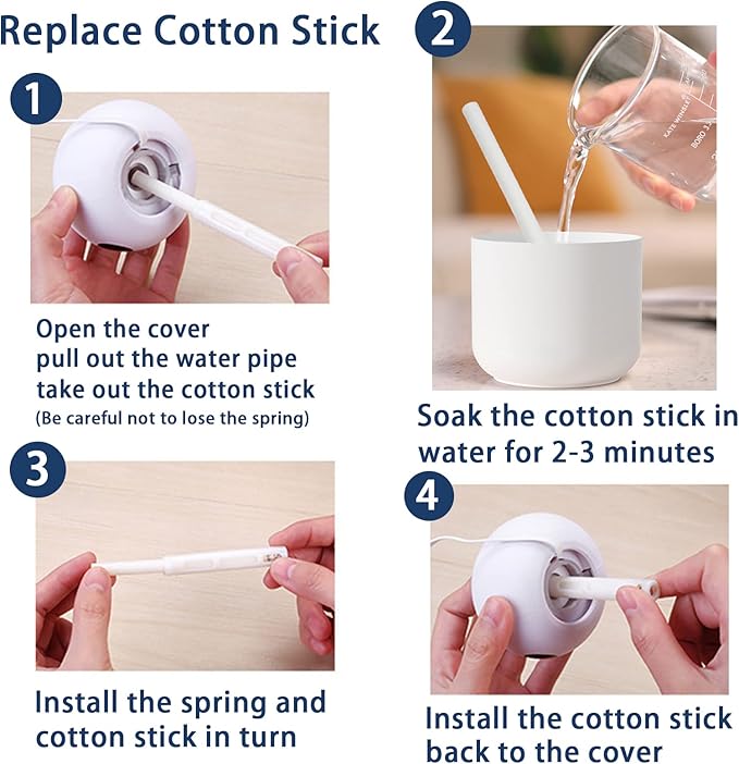 Humidifier Filters Sticks 3.66'' Replacements Cotton Stick Small Humidifier - Image 4