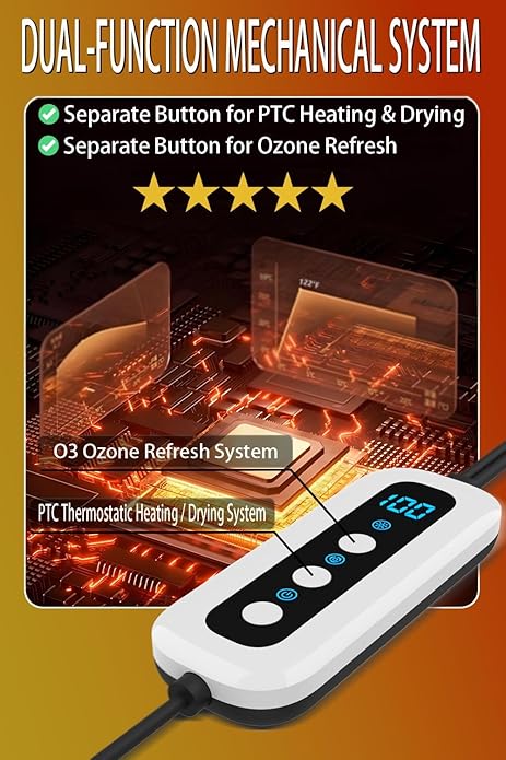 Shoe Dryer and Deodorizer, Boot Warmer & Mute Mode Heating Moisture Remover - Image 6