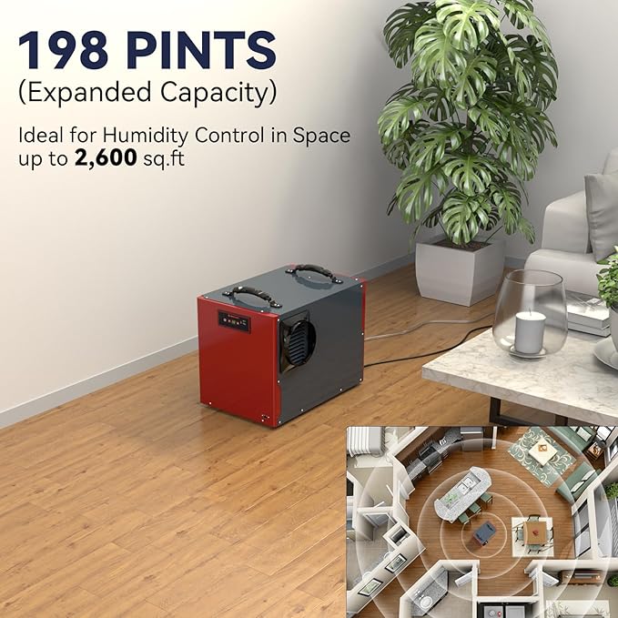 Abestorm 198 Pint Commercial Dehumidifier - Image 2