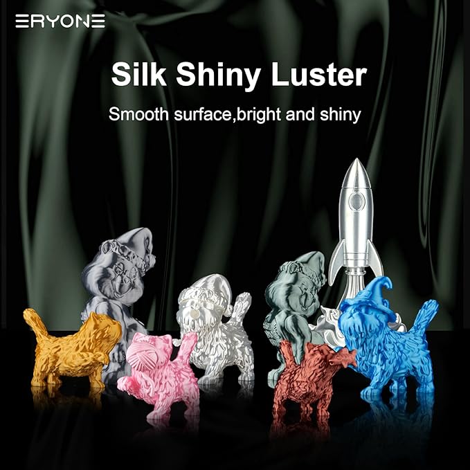 ERYONE Silk PLA Filament for 3D Printer 1.75mm +/- 0.03mm, 2KG Cardboard Spool - Image 3