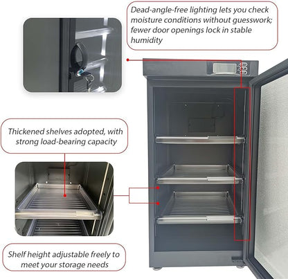 50L Digital Camera Dehumidify Storage, Dehumidifying Dry Cabinet Box, 4 Layers - Image 4