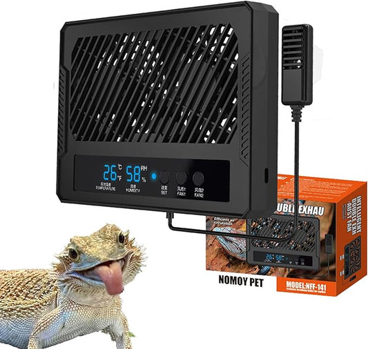Reptile Fan & Terrarium Dehumidifier – Smart Dual-Row Humidity Fan by Unknown