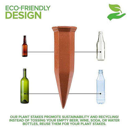 Modern Innovations Ceramic Terracotta Self Watering Spikes Vacation Automatic - Image 5