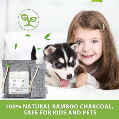 CLEVAST 14 Pack Activated Bamboo Charcoal Air Purifying Bags, Natural Fresh - Image 5