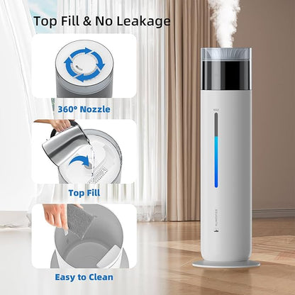 10L/2.6Gal Smart Humidifiers for Bedroom Large Room up to 600ft², 100H Runtime - Image 5