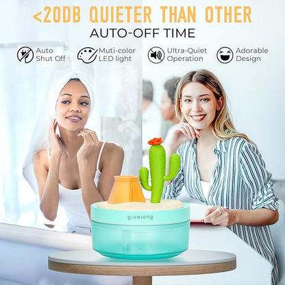 Cactus Mini Humidifier, Cute Desktop Humidifiers - Image 7