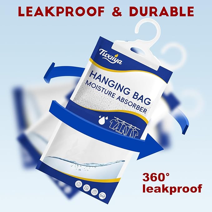 Moisture Absorbers 30 Pack, Hanging Closet Dehumidifier Bags, Moisture - Image 4