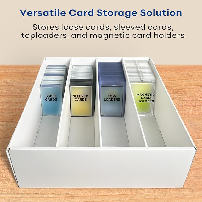 4-Pack Trading Card Storage Box, Top loader Storage Boxes, includes Card - Image 4