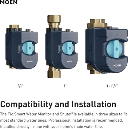 Moen Flo Smart Water Monitor and Automatic Shutoff Sensor, Wi-Fi Connected - Image 4
