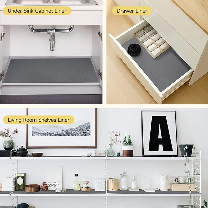 WochiTV Adhesive Shelf Liner 11.8 X 240 Inches Peel and Stick Kitchen Liner - Image 8