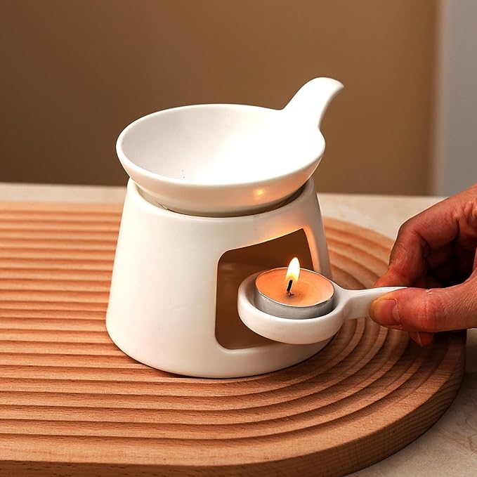 Ceramic Wax Melt Burners, Tea Light Candle Warmer, Essential Oil Burner - Image 4