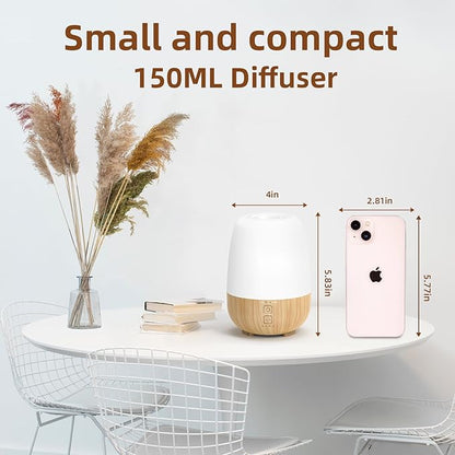 150ML Cordless Essential Oil Diffuser, Built-in 6000mAH Rechargeable Battery - Image 4