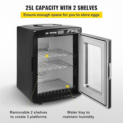 Happybuy Black Reptile Incubator 25L Scientific Lab Incubator Digital Incubator - Image 4