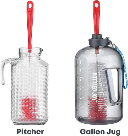 ALINK 8-Pack Red Bottle Brush Cleaner Set - Image 5