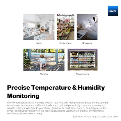 YoLink Indoor Hygrometer Thermometer, 2-Year Data Storage Export, Data loger - Image 6