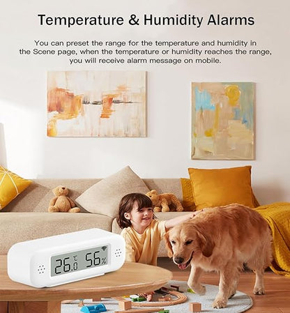 WiFi Thermometer Hygrometer: Smart Temperature Humidity Sensor, Indoor Room - Image 3
