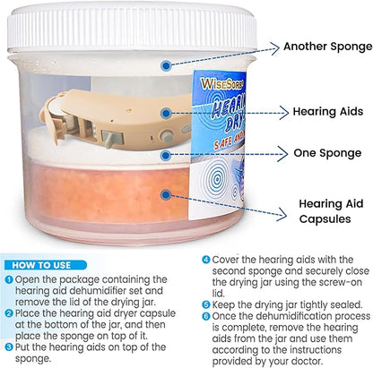 Hearing Aid Dryer, Hearing Aid Dehumidifier, Hearing Drying Jar and - Image 5