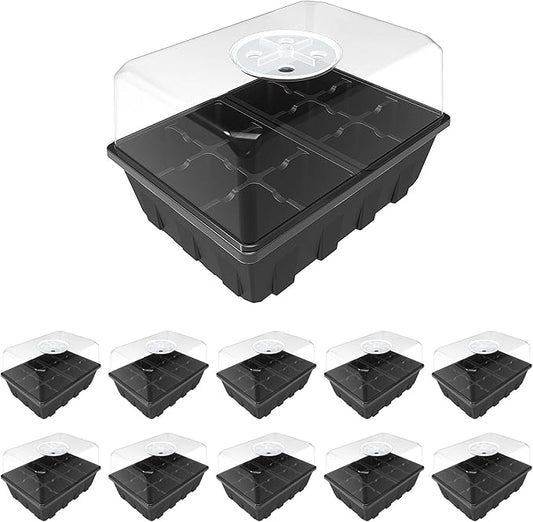 Gardzen 10 Pack Seed Starting Tray, Plant Germination Trays, Seed Starter Kit by Gardzen