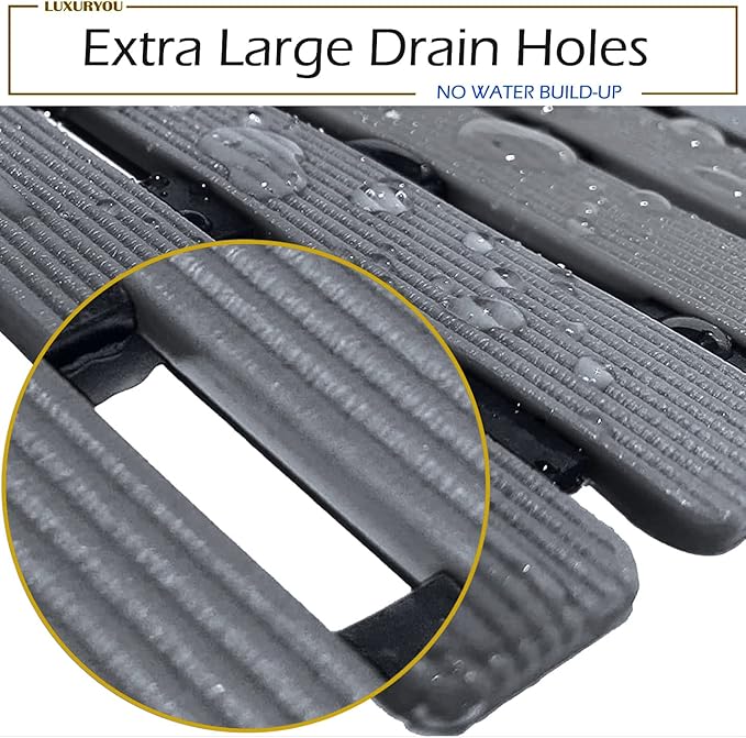 Non Slip Bathtub Mat | Double-Layered Shower Floor Mat - Image 3