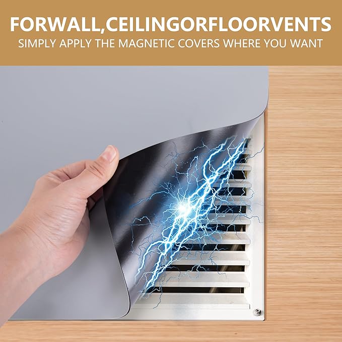 4 Pcs 13.4'' x 13.4'' Strong Magnet Vent Covers, 63Mil Extra Thick Magnetic - Image 4