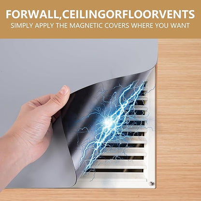 4 Pcs 13.4'' x 13.4'' Strong Magnet Vent Covers, 63Mil Extra Thick Magnetic - Image 4