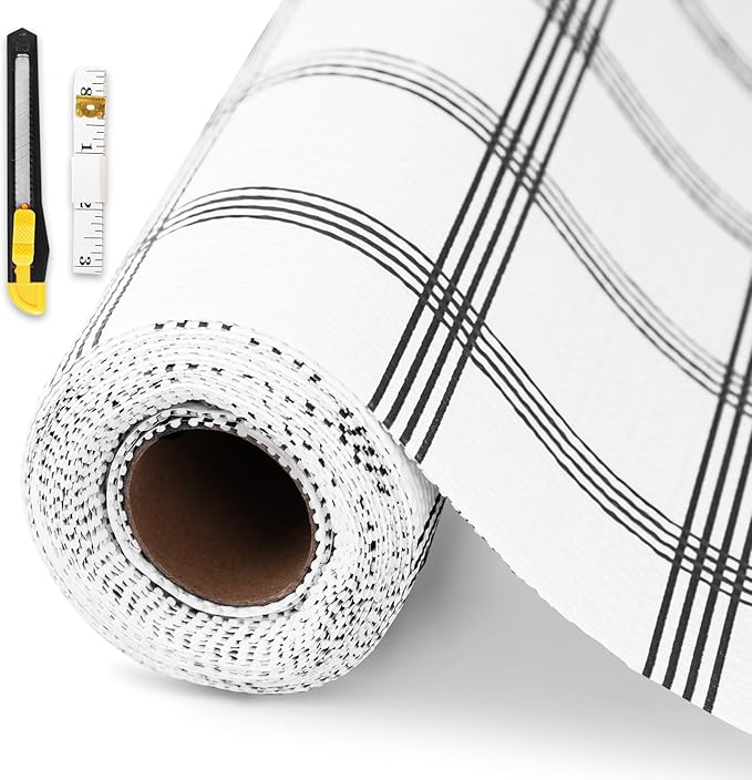 Drawer and Shelf Liner for Kitchen Cabinet, Non-Adhesive Cabinet Liner 18in x by GTJ