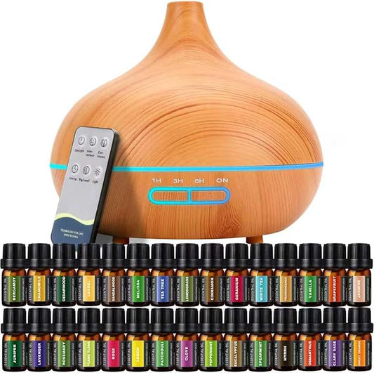 550 ML Aroma Diffiser with Essential Oils Set, Essential Oil Diffuser with by SACATR