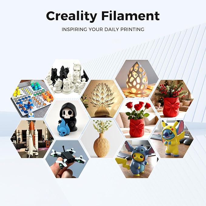 Creality 3D Printer Filament 1.75mm, Rainbow PLA+ Plus Pro Filament Toughness - Image 8