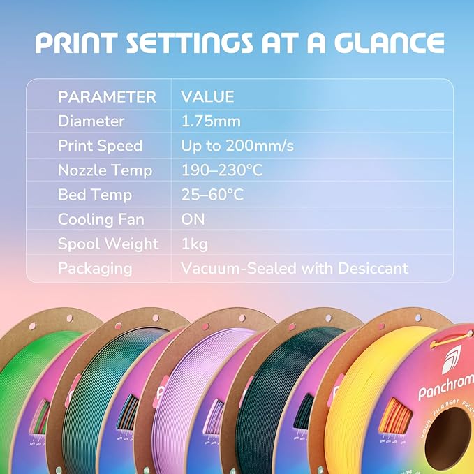 Polymaker Panchroma Gradient PLA Translucent Orange and Yellow 3D Printing - Image 6