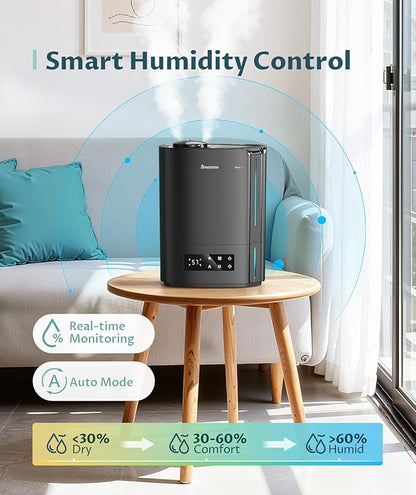 BREEZOME 6L Humidifiers for Bedroom Large Room & Essential Oil Diffuser - Image 3