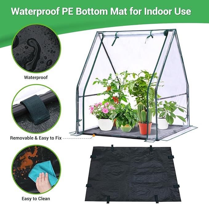 Mini Greenhouse for Indoor Outdoor: Ohuhu Portable Green House - Image 4