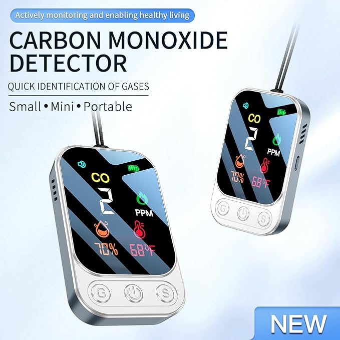 Portable Carbon Monoxide Detectors Mini Size CO Monitor - Image 8