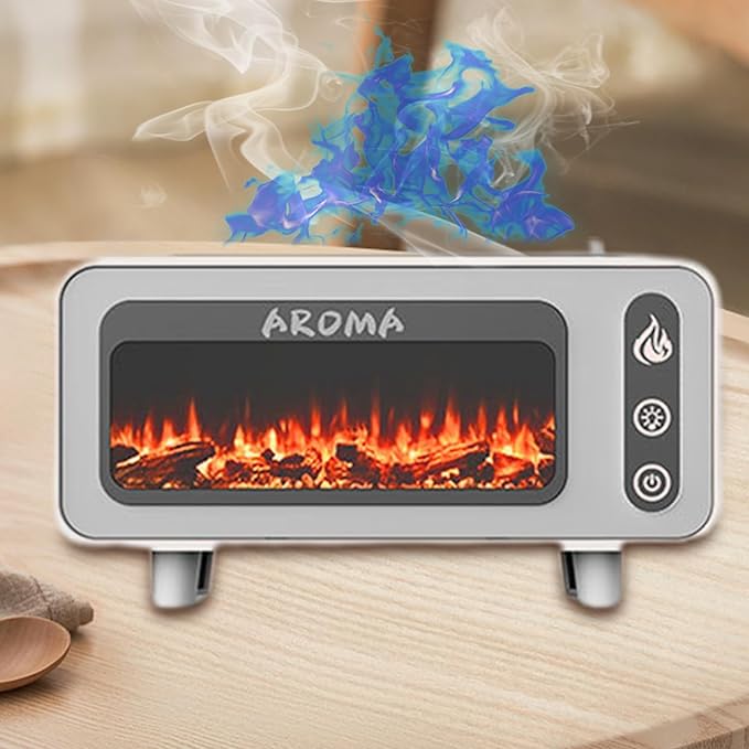 Humidifiers For Bedroom, Fireplace Fire Aromatherapy Diffuser | 200Ml USB Quiet - Image 6