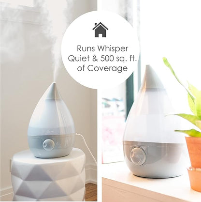 Crane Ultrasonic Teardrop Cool Mist Humidifier, Large 1 Gal Tank, Automatic - Image 4