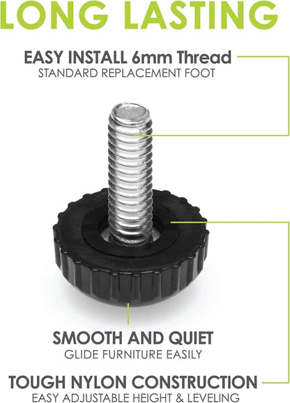 Slipstick Gorilla Outdoor Adjustable Furniture Levelers Weatherproof Screw in - Image 2