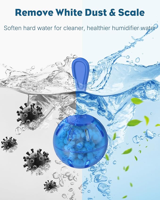 Pawfly 12 Pcs Humidifier Cleaner, Demineralization Cleaning Ball, Humidifier & - Image 4