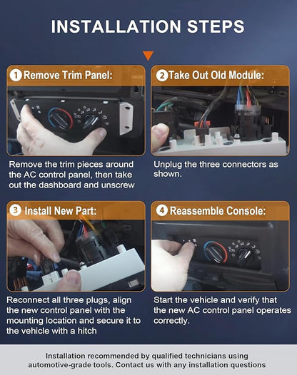 Flecto HVAC A/C Heater Climate Control Panel - Image 7