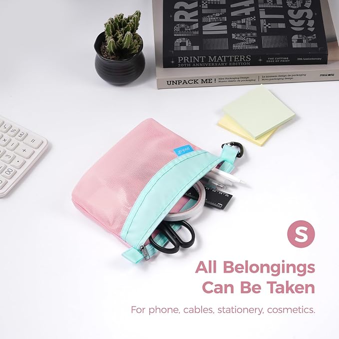 pack all Water-resistant Material Zipper Pouch, Mesh Zipper Bag - Image 3