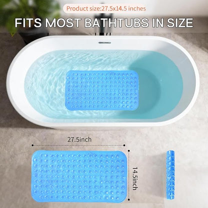 Anti-Slip Bathtub Shower mat, 27.5×14.5（Approximately 70×37cm） inch Soft - Image 3