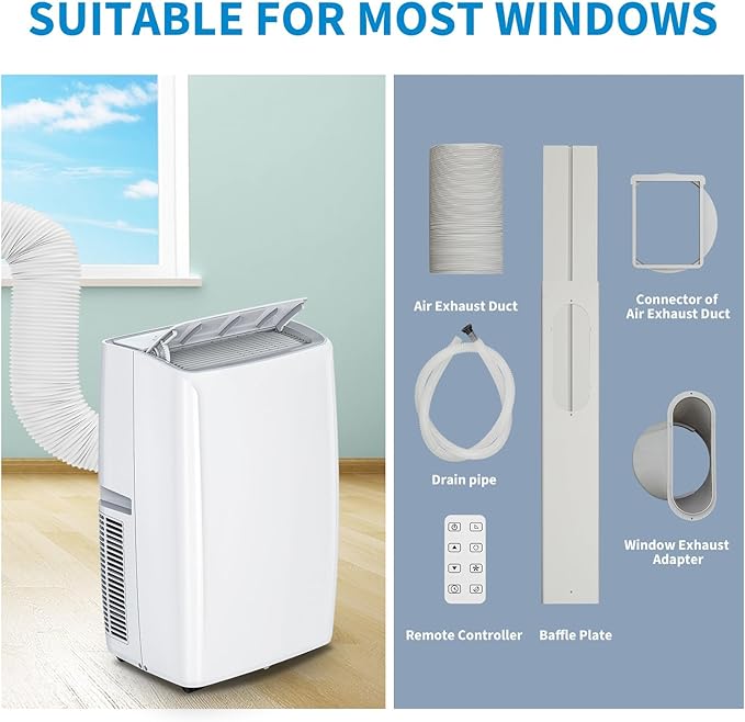 GarveeHome 14000 BTU Portable Air Conditioner, Quiet Portable AC Unit - Image 7