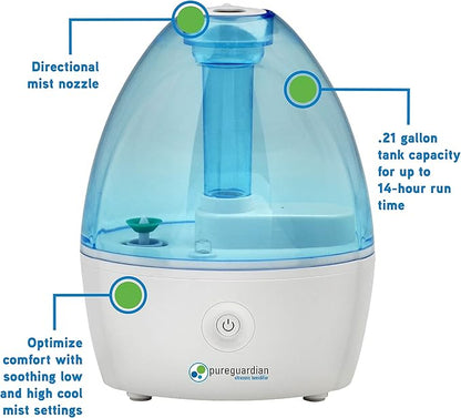 Pure Guardian H910BL Ultrasonic Cool Mist Humidifier, 14 Hrs. Run Time - Image 5
